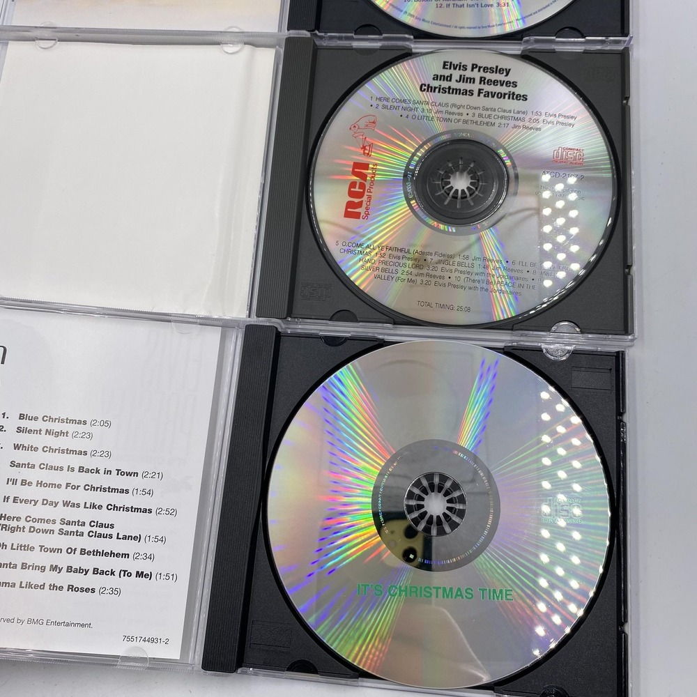 Elvis Presley 4 CD Lot An Evening Prayer Christmas Kids RCA Sony BMG Jim Reeves - Picture 8 of 8